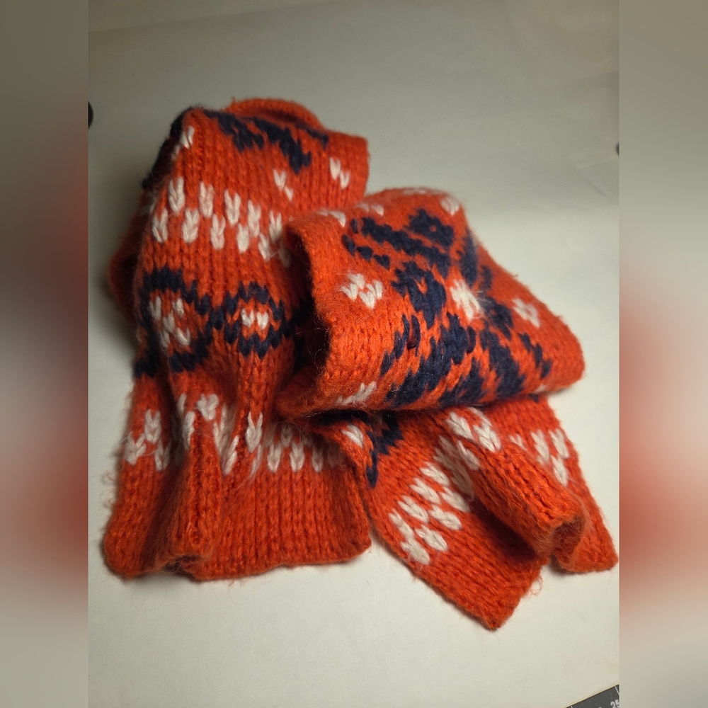 Wooden Ships Knit Hat & Scarf Set | Mohair Wool Blend | Fair Isle Pattern | Cozy